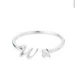 J'ador Paris Rings Initial Diamond Ring
