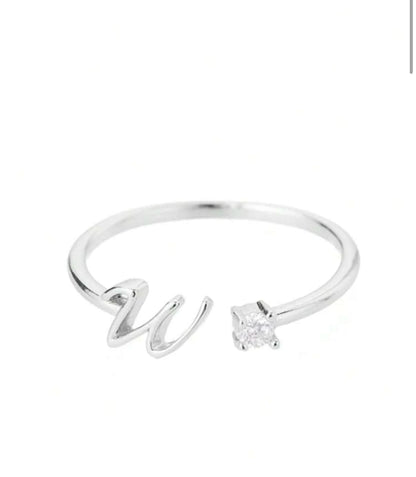 J'ador Paris Rings Initial Diamond Ring