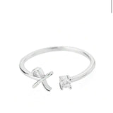 J'ador Paris Rings Initial Diamond Ring