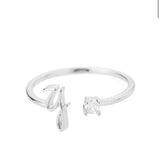 J'ador Paris Rings Initial Diamond Ring