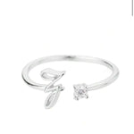 J'ador Paris Rings Initial Diamond Ring