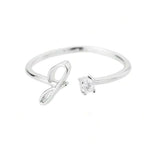 J'ador Paris Rings Silver / G Initial Diamond Ring
