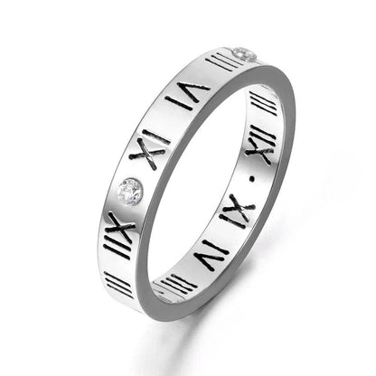 J'ador Paris Rings Silver / 5 Roman Numeral Ring