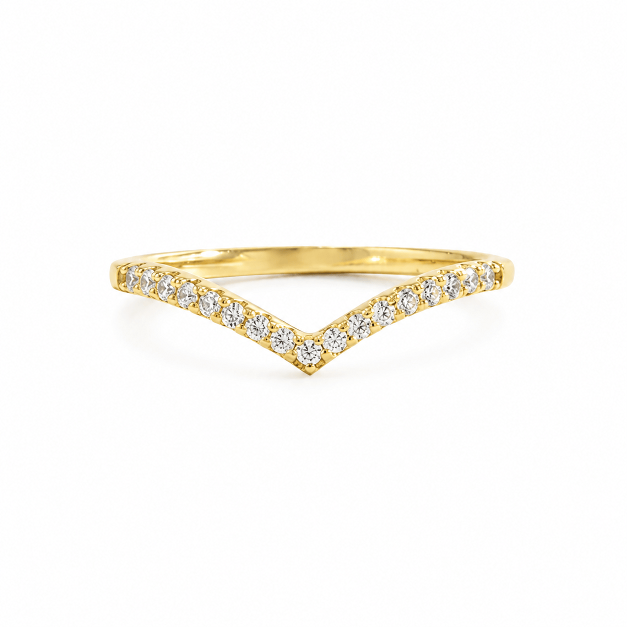 J'ador Paris Rings Gold / 6 V-Shape Ring