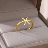 J'ador Paris Rings Zodiac Sign Ring