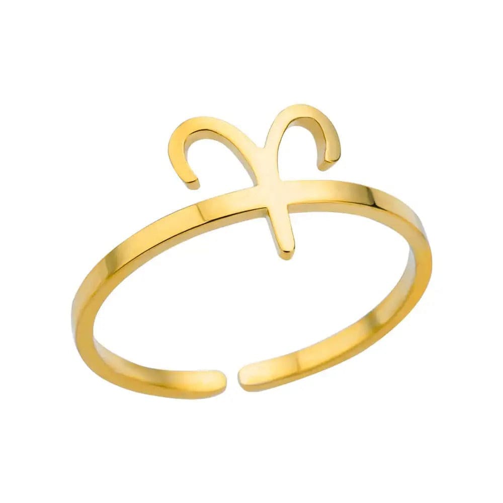 J'ador Paris Rings Aries Zodiac Sign Ring