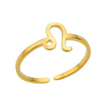 J'ador Paris Rings Leo Zodiac Sign Ring