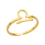 J'ador Paris Rings Libra Zodiac Sign Ring