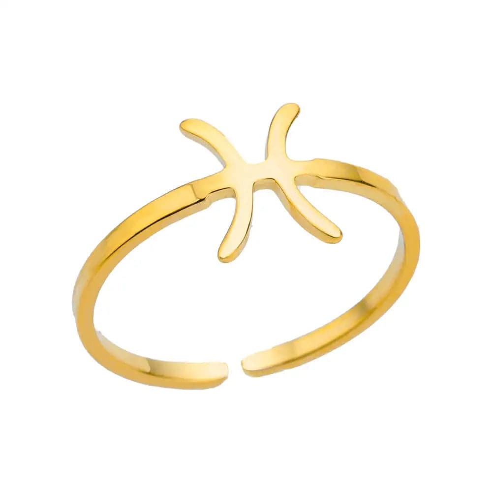 J'ador Paris Rings Pisces Zodiac Sign Ring