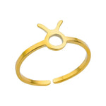 J'ador Paris Rings Taurus Zodiac Sign Ring