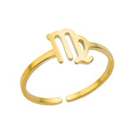 J'ador Paris Rings Virgo Zodiac Sign Ring